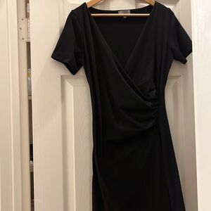 Michael Stars short sleeve faux wrap dress